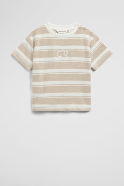Relaxed Stripe Terry T-Shirt
