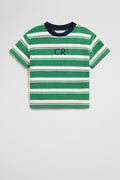 Relaxed Stripe Terry T-Shirt