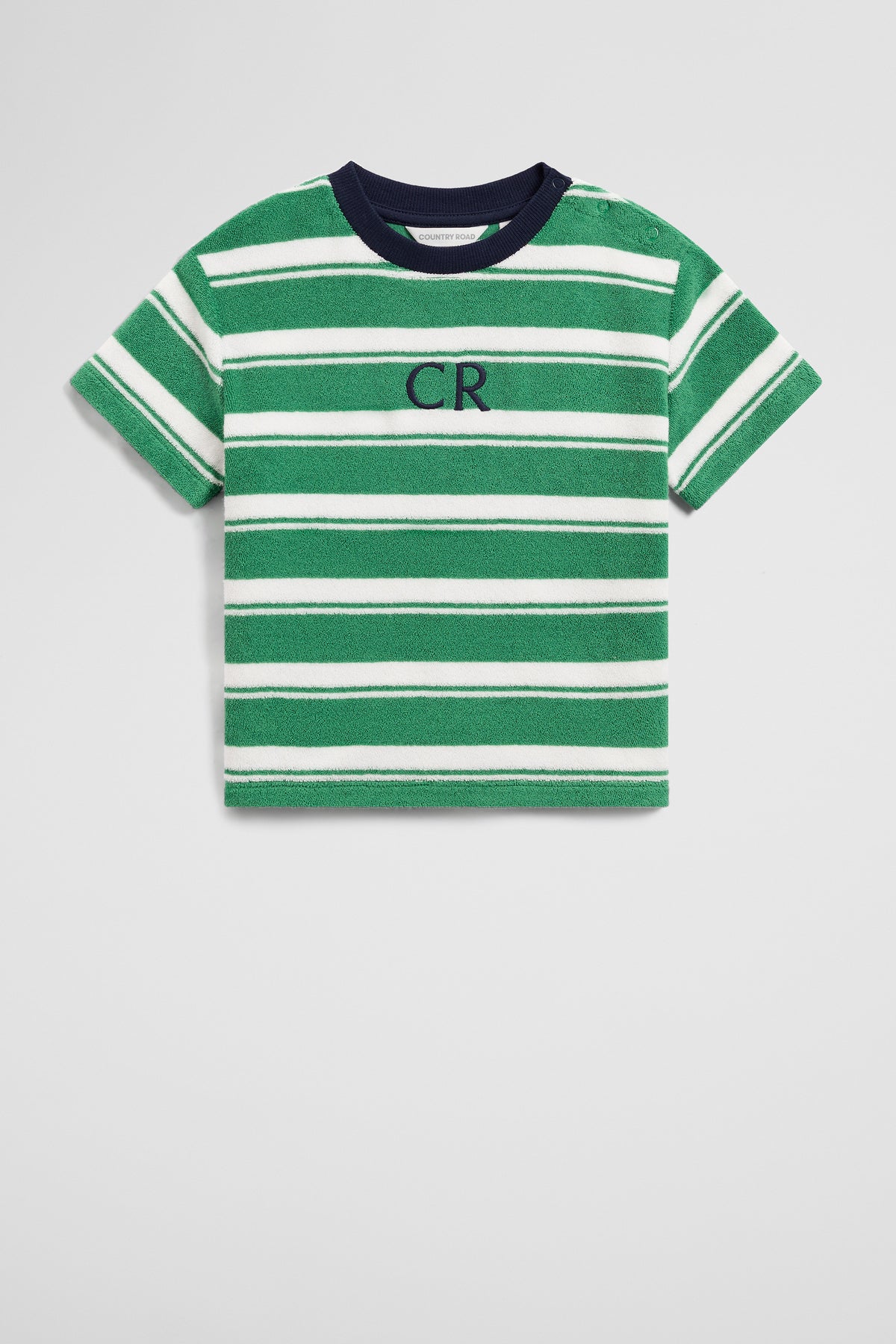 Relaxed Stripe Terry T-Shirt