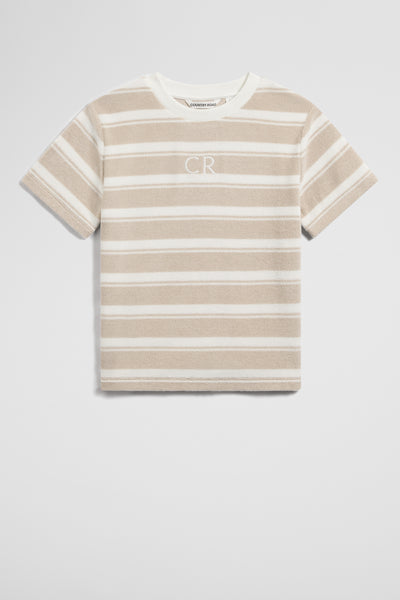 Relaxed Stripe Terry T-Shirt