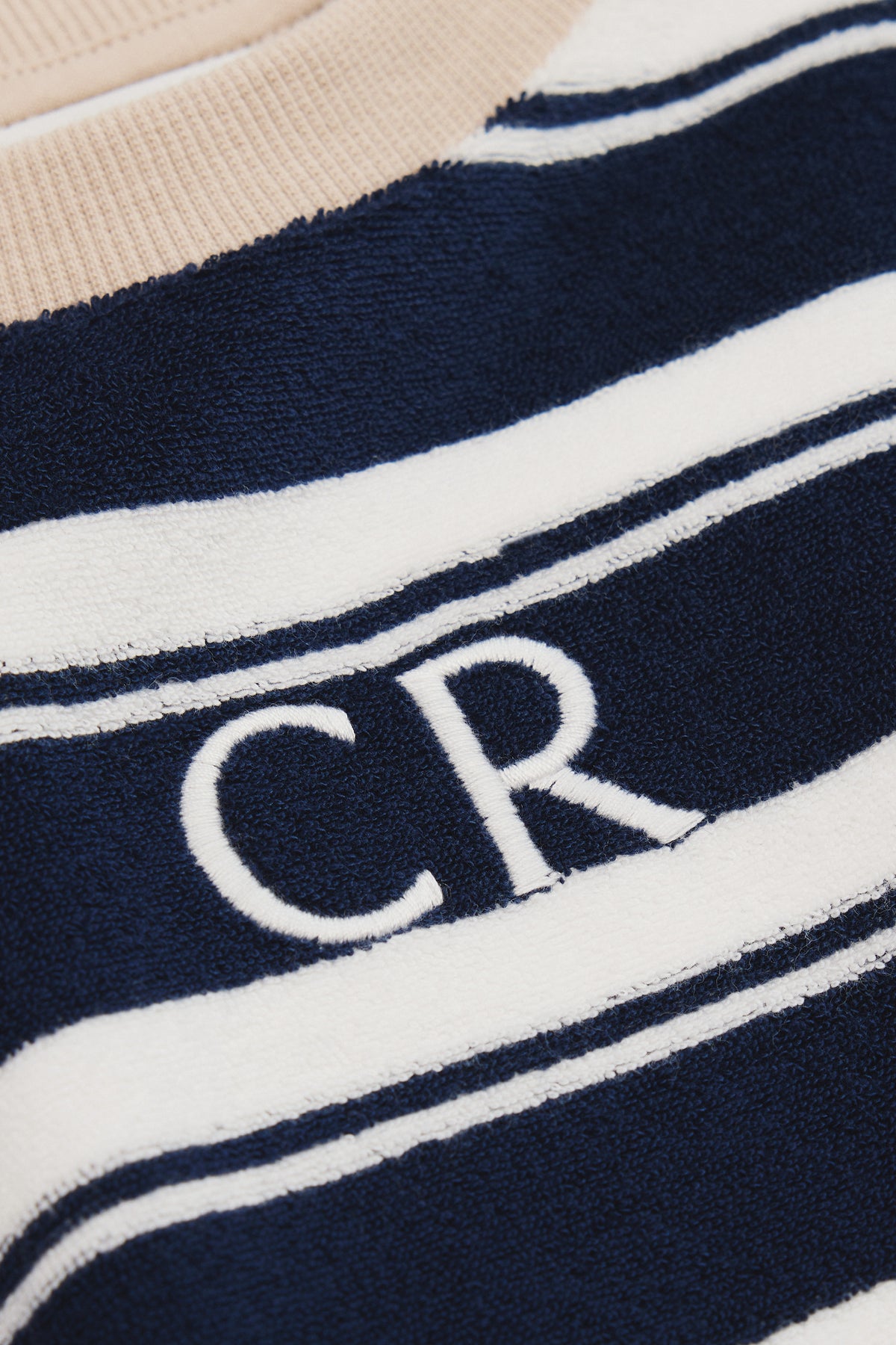 Relaxed Stripe Terry T-Shirt