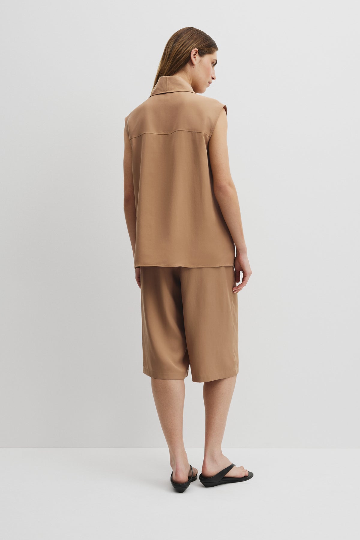 Sleeveless Funnel Top