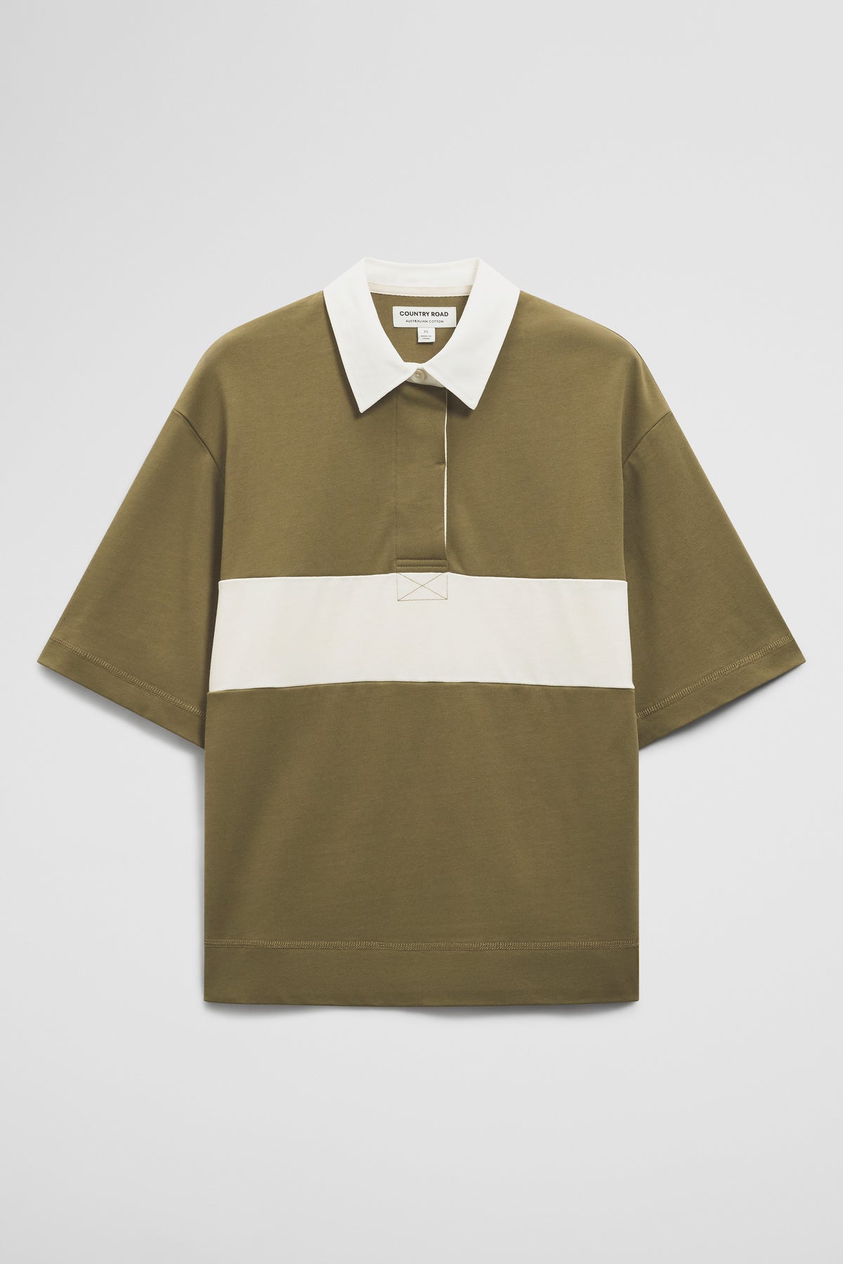 Australian Cotton Short Sleeve Workwear Block Rugby Polo