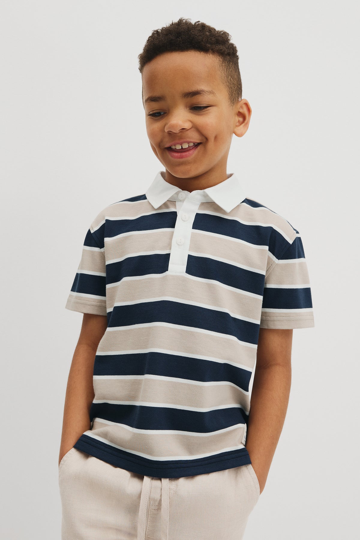 Short Sleeve Stripe Rugby