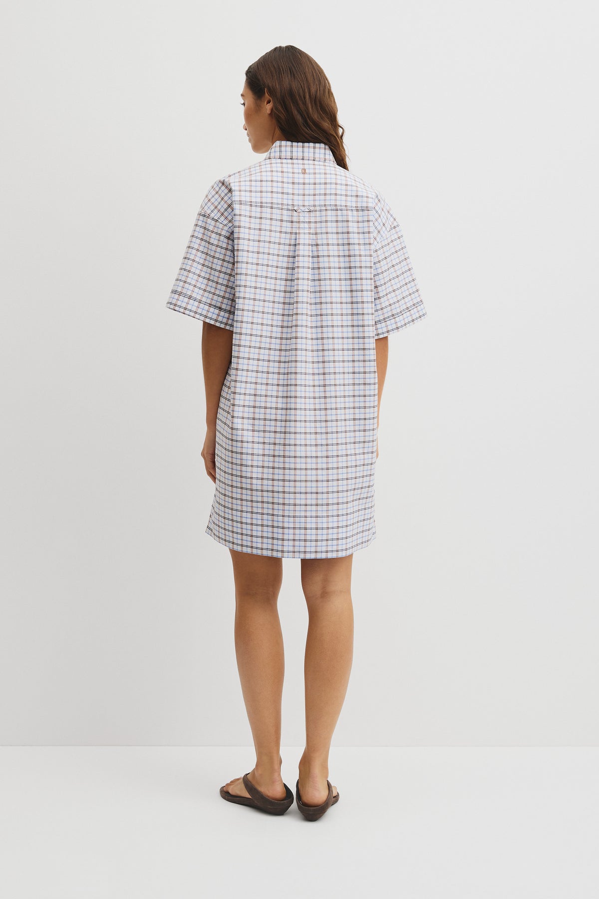 Short Sleeve Oxford Shirt Dress