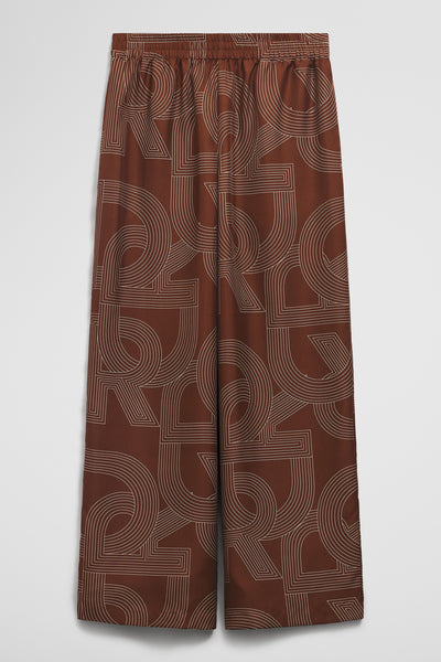 Logo Washable Silk Pant
