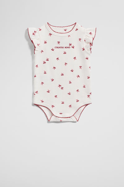 Organically Grown Cotton Short Sleeve Pointelle Bodysuit