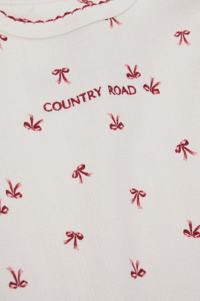 Organically Grown Cotton Short Sleeve Pointelle Bodysuit