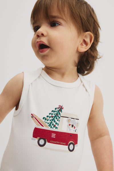 Organically Grown Cotton Sleeveless Jersey Bodysuit