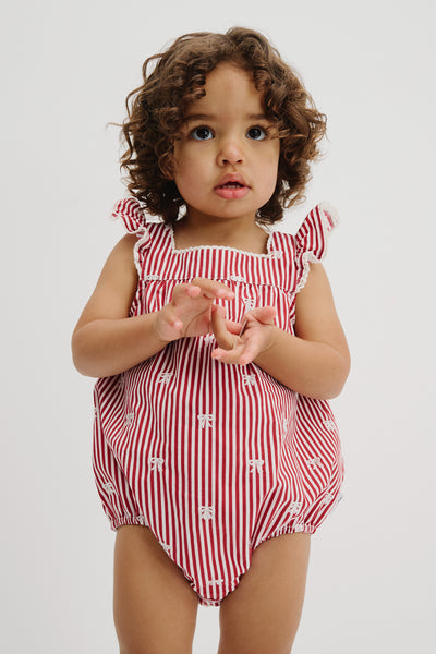Sleeveless Woven Frill Bodysuit