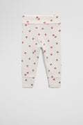 Organically Grown Cotton Blend Fold Over Pointelle Pant