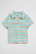Relaxed Fit Stripe Terry Polo