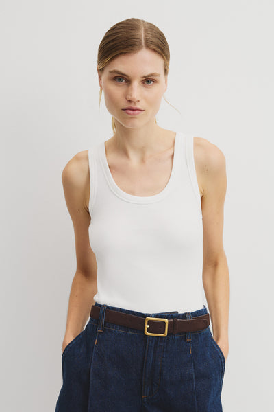 Scoop Neck Rib Tank