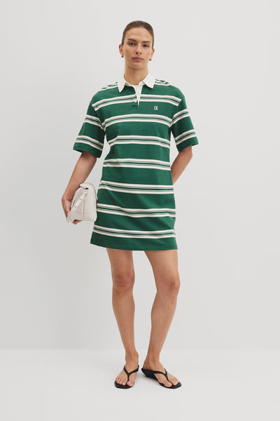 Australian Cotton Stripe Mini Rugby Dress