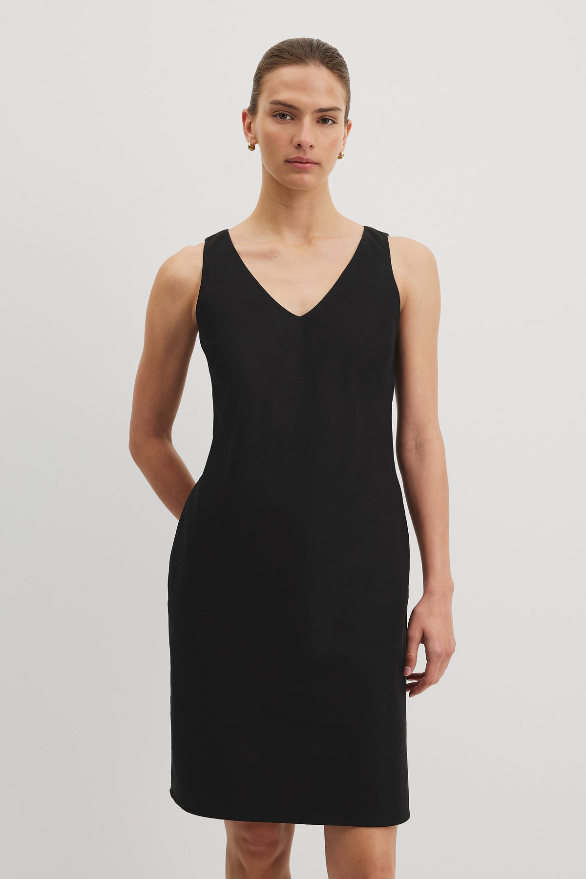Scoop Neck Midi Dress