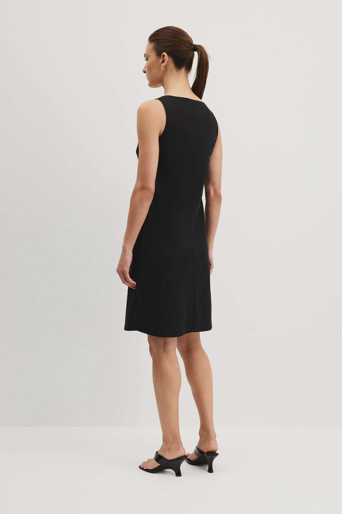 Scoop Neck Midi Dress