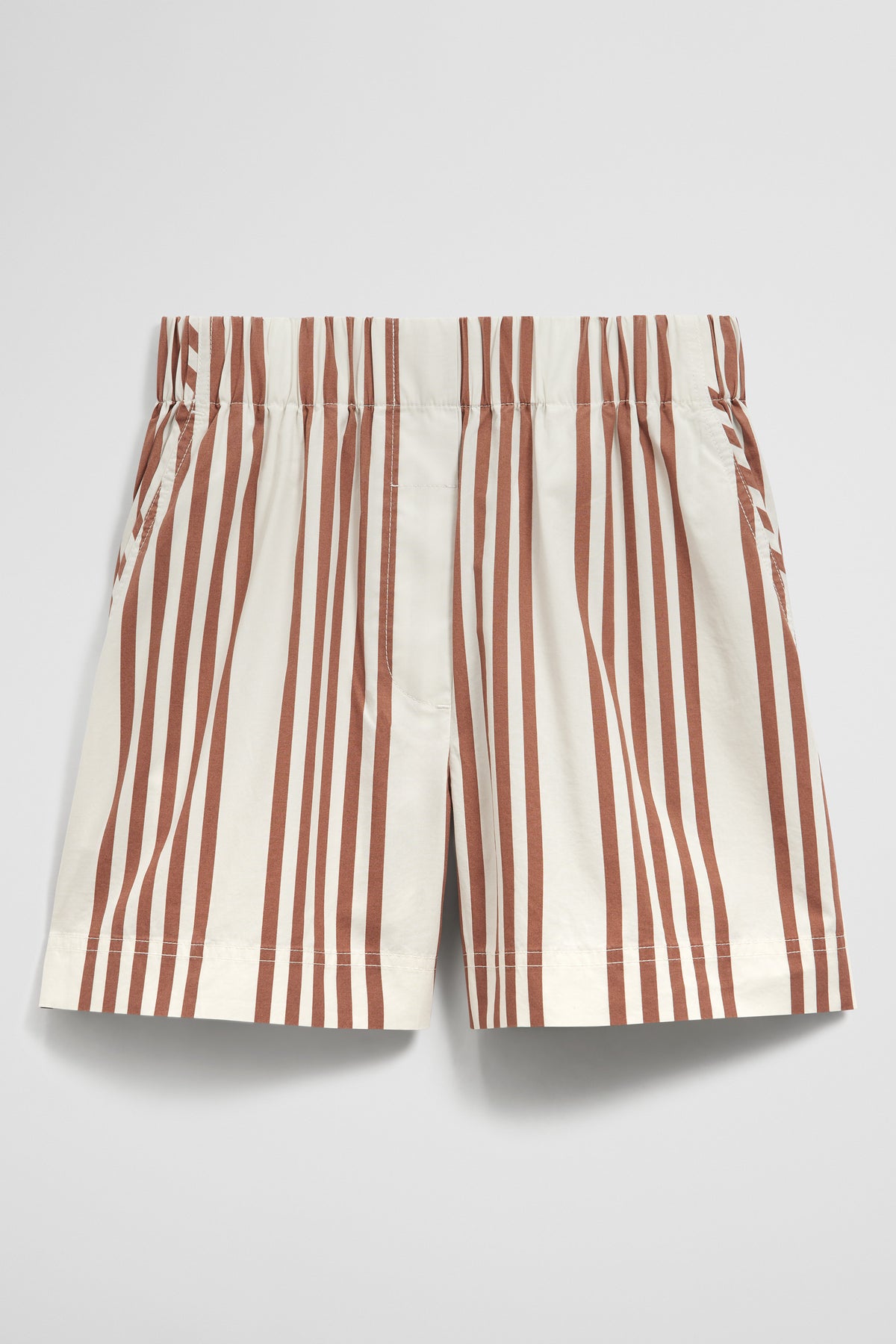 Stripe Poplin Short