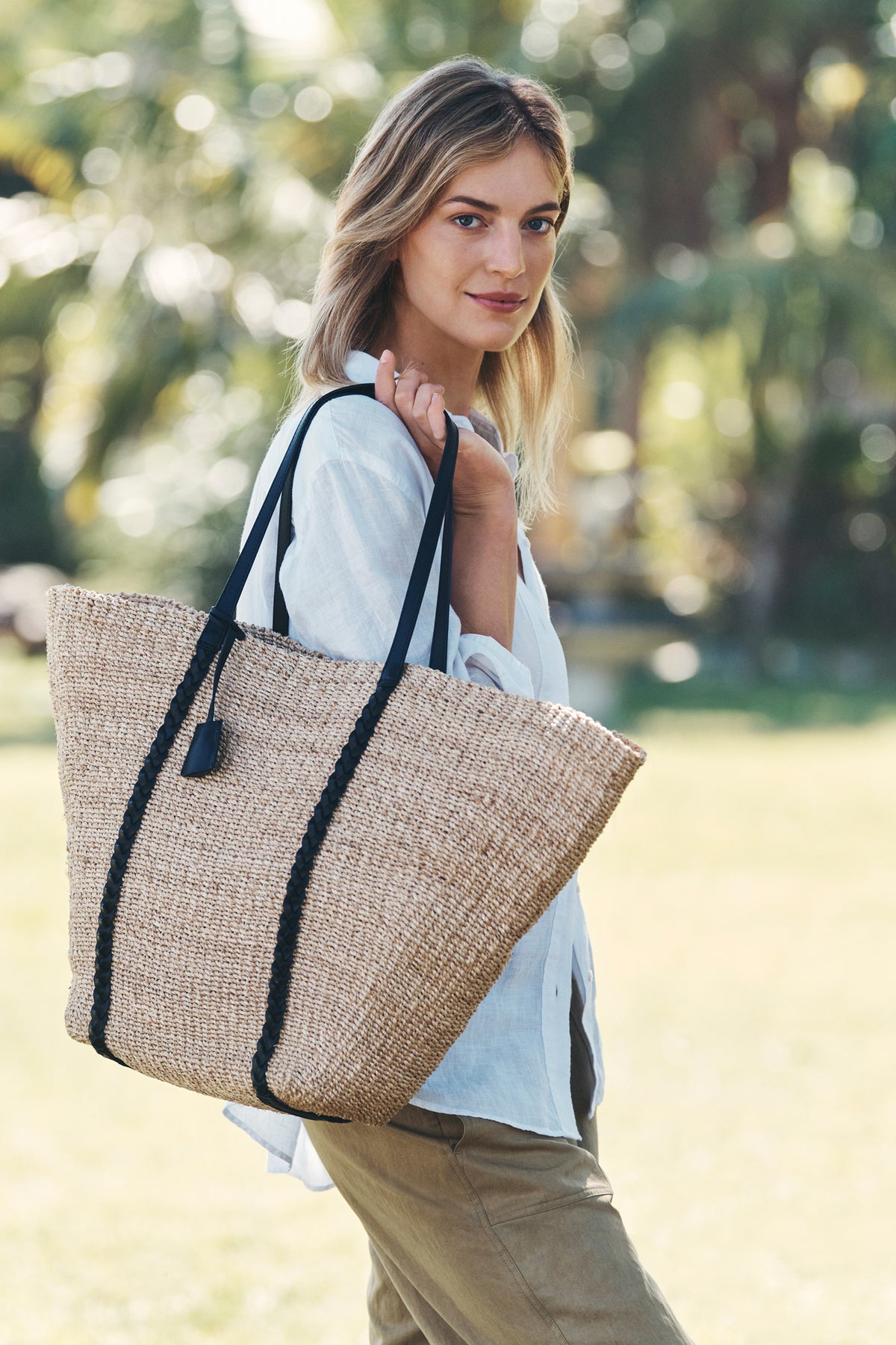 Large Alice Woven Tote