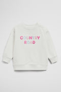 Contrast Boucle Sweat