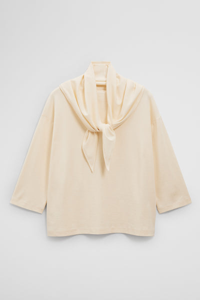 Scarf Crop Sleeve T-Shirt