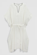 Contrast Trim Kaftan