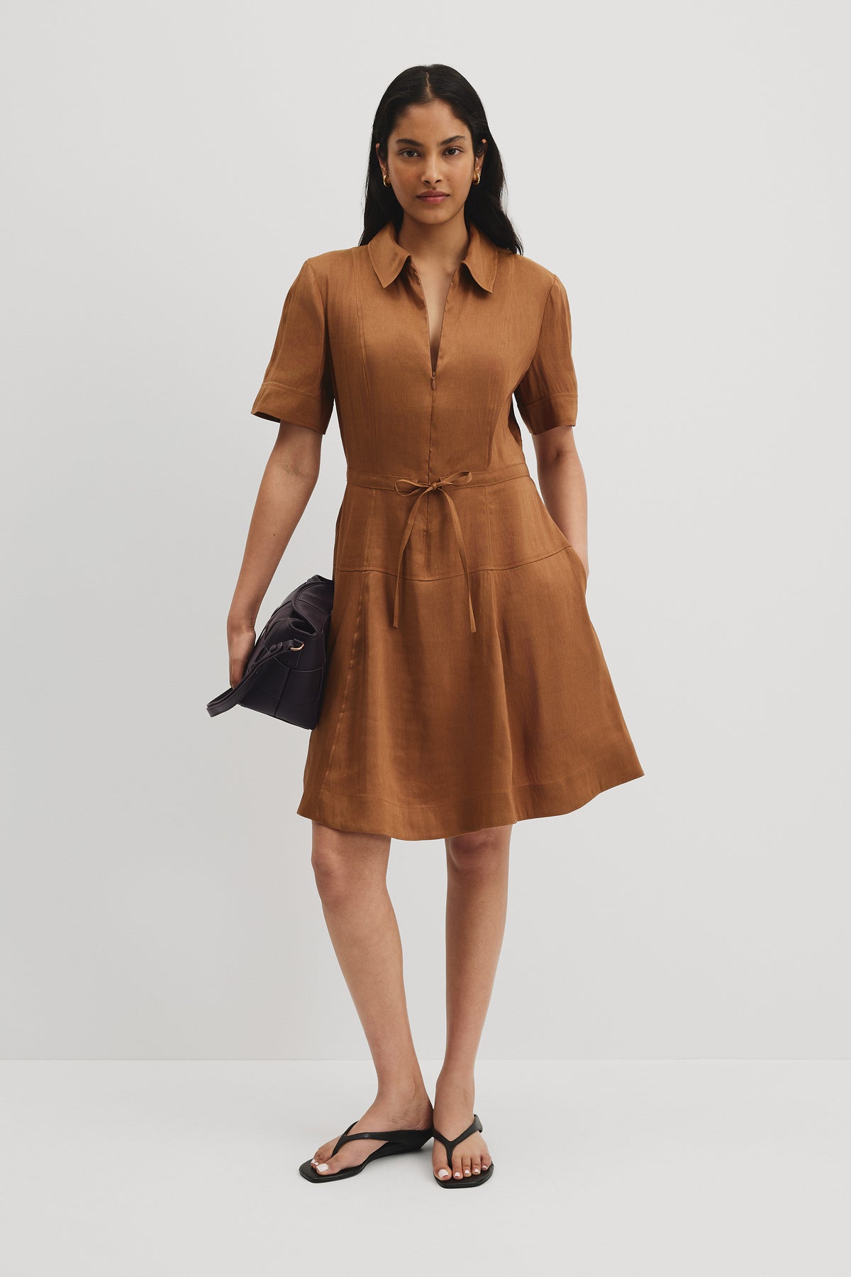 Panel Detail Mini Dress