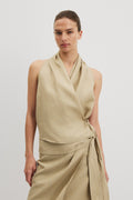ASYM Linen Top