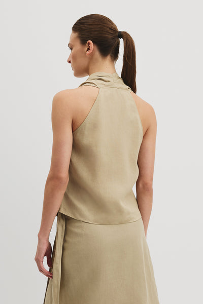 Linen Halter Top