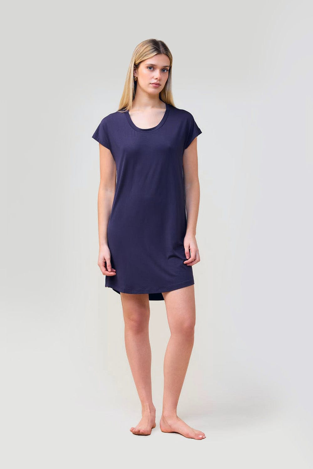 Ashley Bamboo Sleep Tee - Navy - image 1