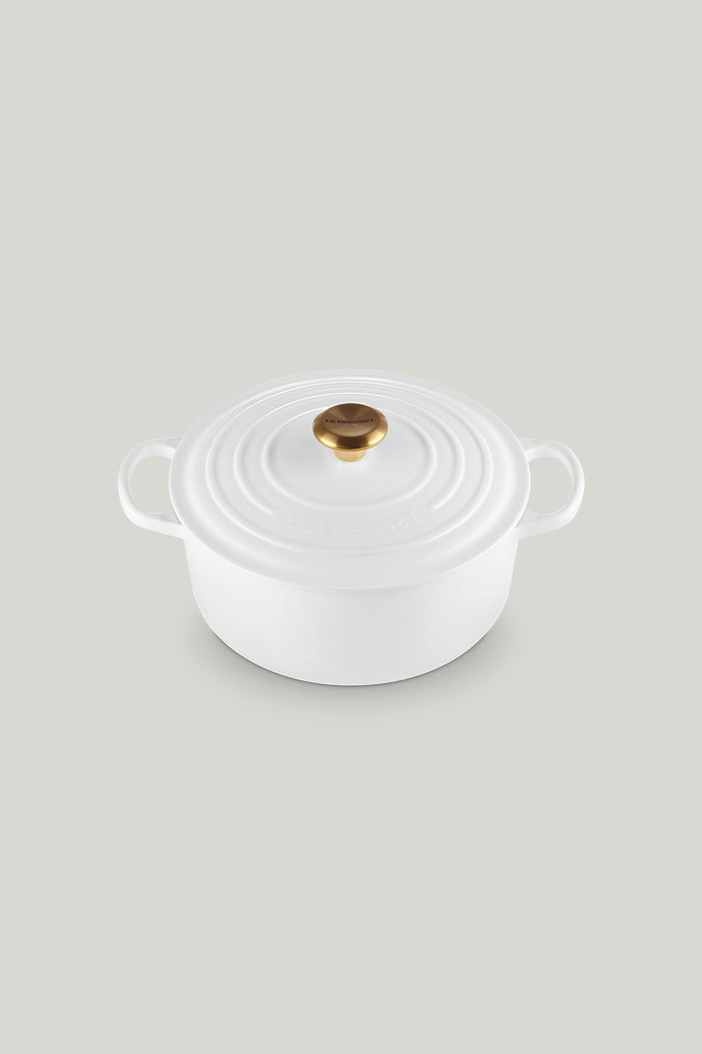 Signature Cast Iron Round Casserole 26cm - White - image 1