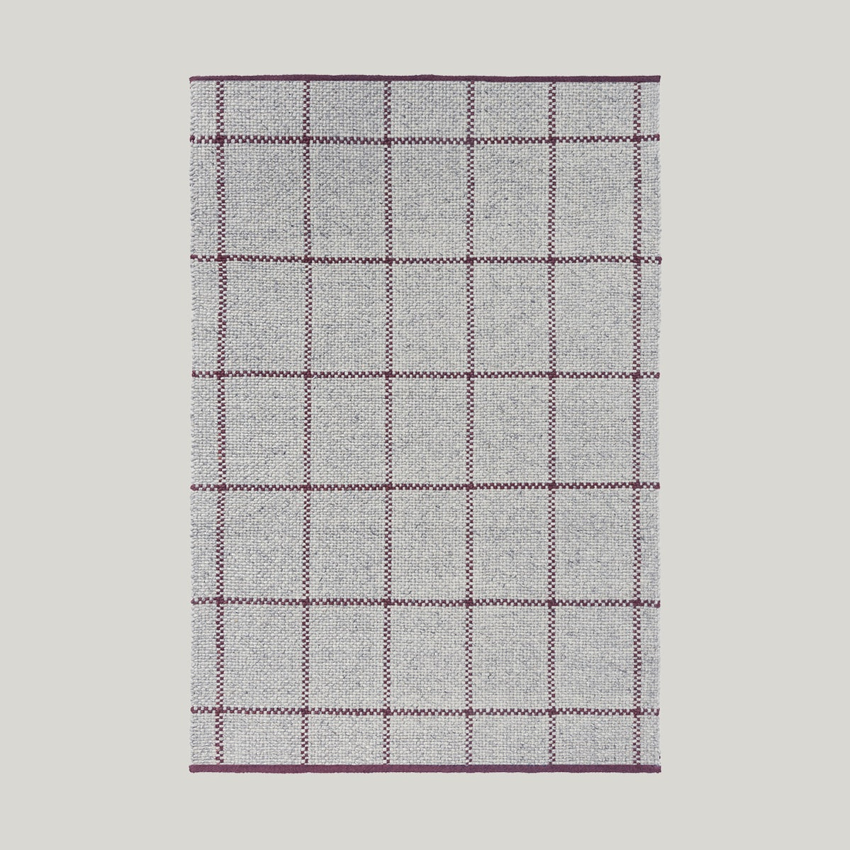 Craft Matter Check Ash Rug 200x140cm - Ash - image 1