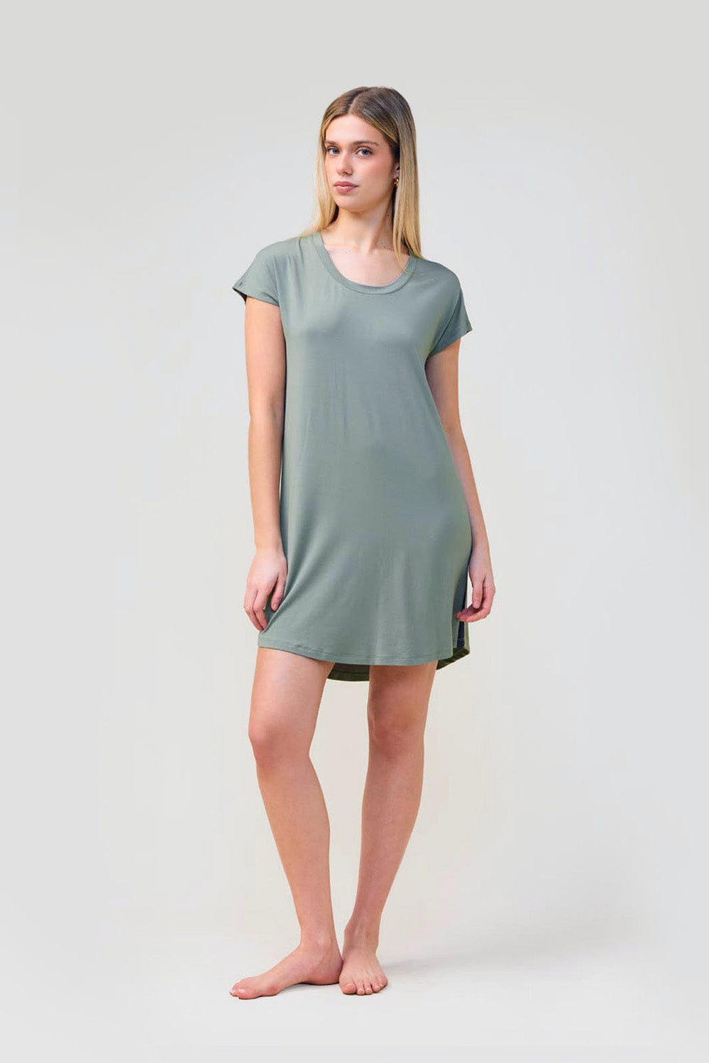 Ashley Bamboo Sleep Tee - Olive - image 1