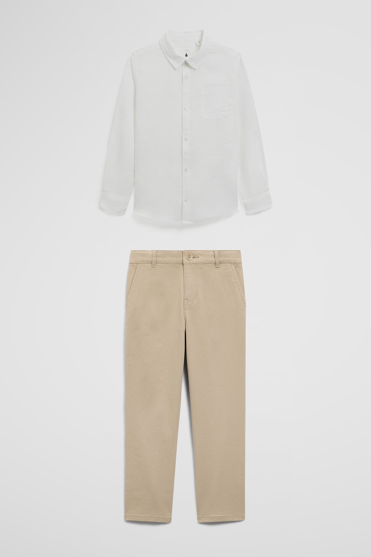 Boys Linen Shirt & Chino Set