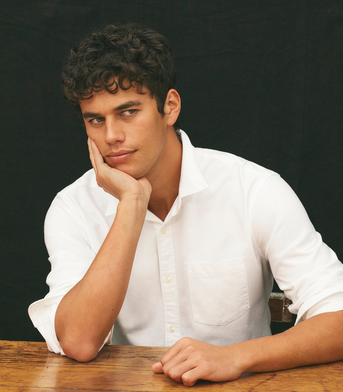 Man in new menswear collection