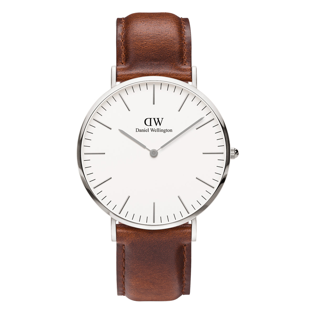 Classic 40 St Mawes Silver & White Watch - Silver - image 1